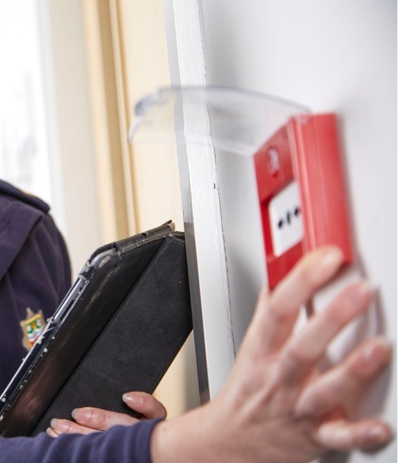 Fire safety texting alarm panels