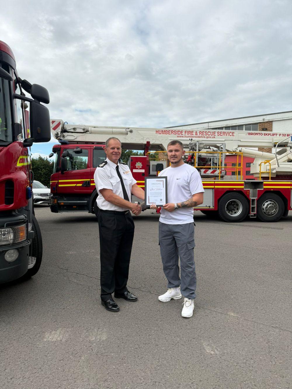 Member of public and Chief Fire officer